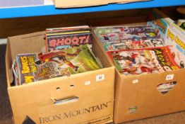 Collection of football annuals and magazines