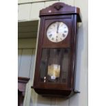 1920's mahogany cased wall clock