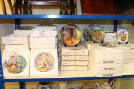 Sets of Winnie the Pooh collectors plates including 'The Whole Year through',