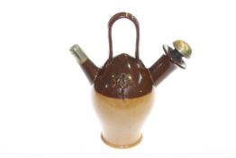 Doulton brown stoneware 'Old Sarum' kettle