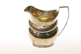 George III silver cream jug, London 1807, 6.