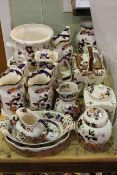 Collection of Masons china including Mandarin and Brown Velvet