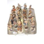 Collection of seventeen Hummel children figures and two others