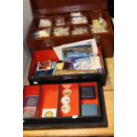 Collection of commemorative coins and others, bank notes,