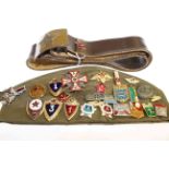 World War II belt and badge studded beret (2)