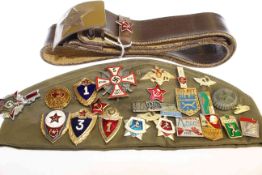 World War II belt and badge studded beret (2)