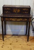 19th Century satinwood inlaid ladies desk,