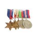Group of five WWII medals