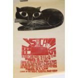 Two Peter Piech prints 'Felix Cattus'