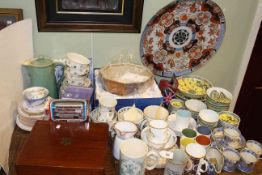 Large Imari charger, Spode Golden Jubilee bowl, two canteens of cutlery, Oriental and other china,