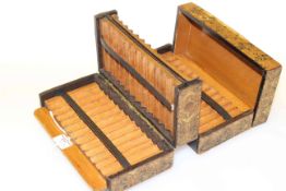 Continental concertina action cigarette box,