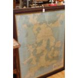 Large Stanfords political map of Great Britain,