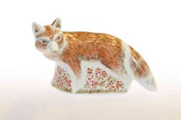 Royal Crown Derby Mother Fox paperweight,
