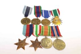 Group of four WWII medals,