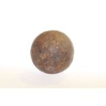 Large iron cannon ball