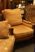 Wesley-Barrell armchair in orange fabric