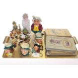 Hummel figures, cigarette card albums,