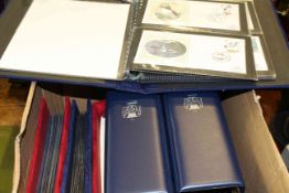 Collection of Benham silks and Stuart covers in seven albums including WWII, birds, maritime,
