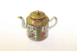Small Cantonese Famille Rose teapot