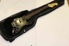 Electric guitar marked Westfield and Kinsman canvas case