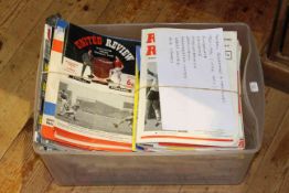 Box of football programmes and magazines 1960-1990