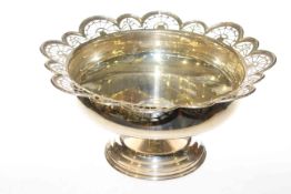 George V silver bowl, Birmingham 1910, 20.