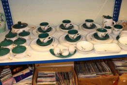 Collection of Denby Greenwheat dinner and teaware