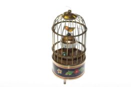 Mechanical bird cage clock, in Japanese style,