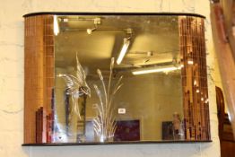 Deco style wall mirror