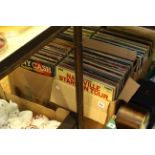 Four boxes of LP records