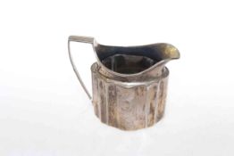 George III silver cream jug, London 1796, 6.