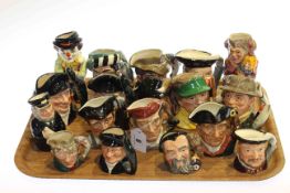 Collection of Royal Doulton character jugs (18)