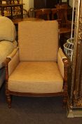 Wesley-Barrell armchair in mustard fabric