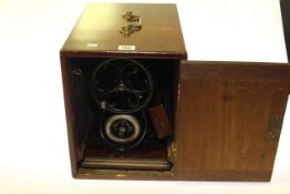Willcox & Gibbs sewing machine in mahogany case