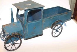 Tinplate model of a vintage American pick up truck