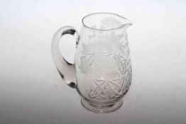 Foliate engraved water jug