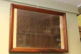 Pine framed Midlands parchment map