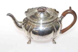 Late Victorian silver teapot, London 1897, 16.