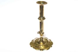 19th Century brass ejector candlestick