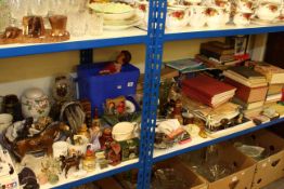 Large collection of glass, china, books, model vehicles, charm bracelet and charms,
