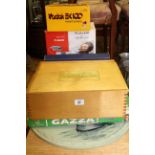 Canon Power Shot A410, Kodak camera, Subbuteo players and pieces, Gazza game and plaque,