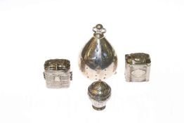 Two French silver snuff boxes,
