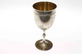 Victorian silver goblet, Thomas Smily, London 1872, 5.8oz, 17.