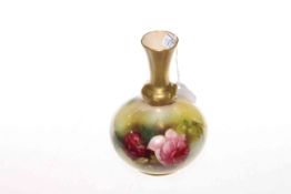 Royal Worcester vase decorated with roses G799