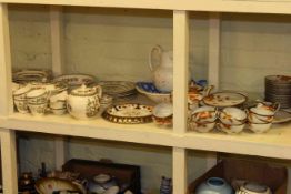 Indian Tree and Oriental tea and dinner wares, jug and bowl, plates,
