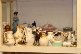 Soup tureen, figures, vases, ornaments,