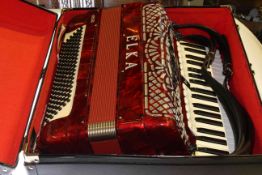 Elka midi piano accordion with case