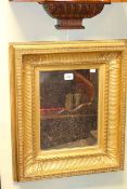 Victorian gilt framed wall mirror,