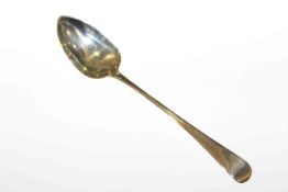 George III silver basting spoon, William Bateman, London 1815, Old English pattern, 3.