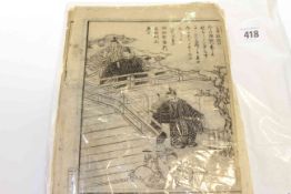 Collection of Japanese wood block prints